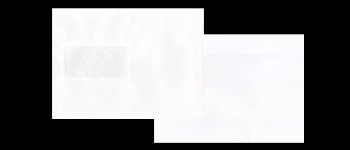 C5 Banker White Envelopes